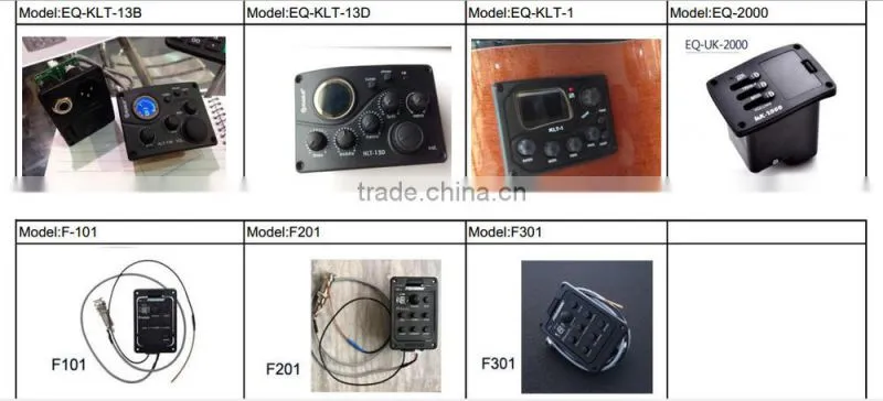 Anself 4-Band EQ Equalizer Piezo Pickup EQ-7545R Pre-Amp Acoustic Guitar Preamp Amplifier Tuner musical accessories factory