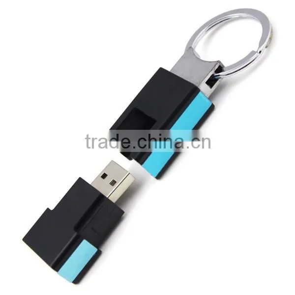Butterfly shape swivel leather usb