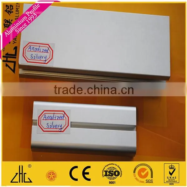 Wow!! Wardrobe aluminium furniture profiles Guangzhou Foshan factory/anodized foggy silver aluminium profile for window and door
