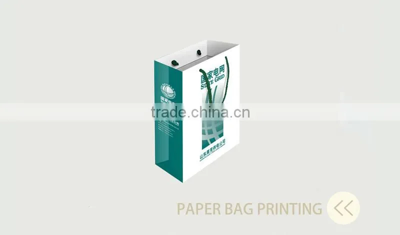 Kraft with handle transparent paper bag