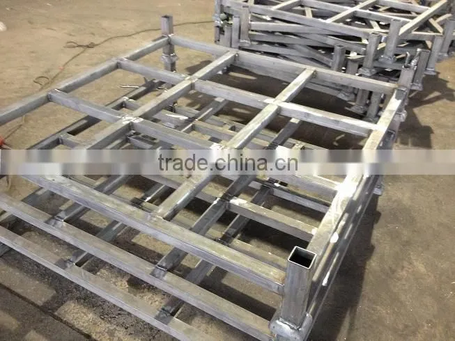 Stacking warehouse storage steel pallet truck tyre storage rack