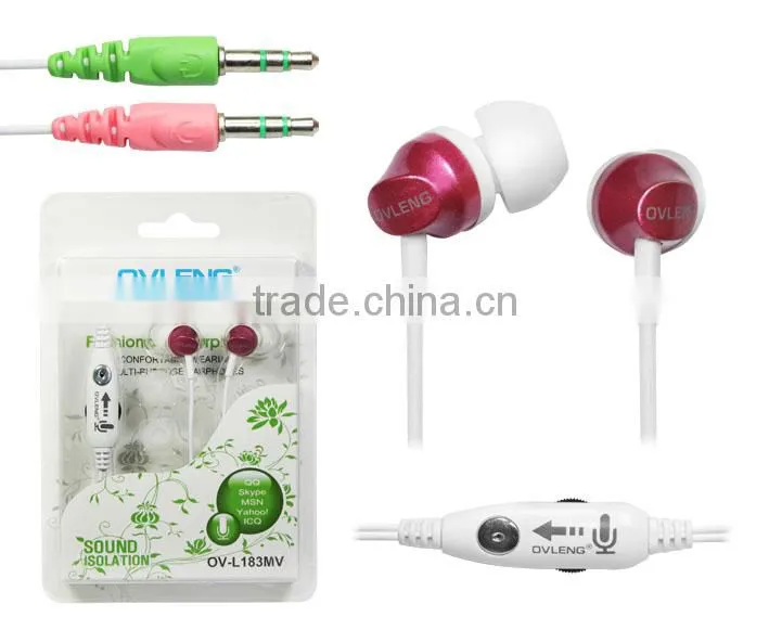 OVLENG Green Earphones with gift case