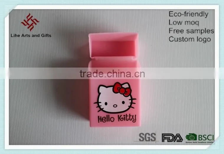 Colorful soft OEM brand silicone cigarette case, silicone cigarette pack cover, silicone cigarette box