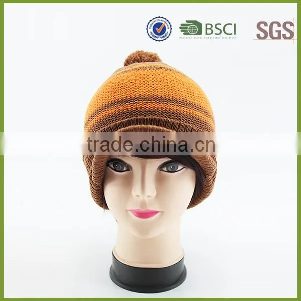 China Factory Supplied Blank Free Pom Hats Beanie