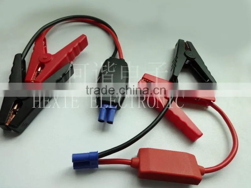 12v car battery jump starter intelligent booster cable with clamps for emergency tools portable car jump starter