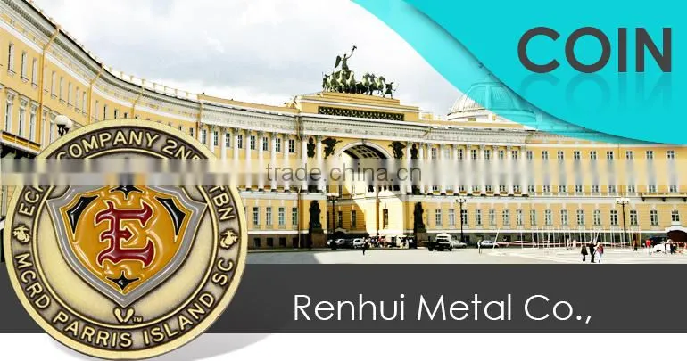 Top sale OEM gold plated tungsten coin