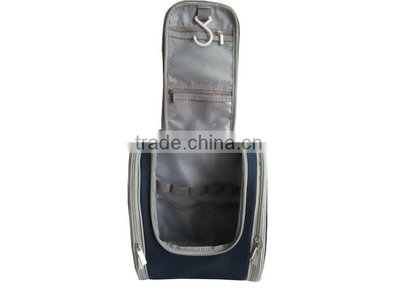Wholesale china factory cosmetic travel bag with compartments