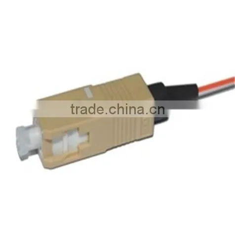 Low price Sc upc simplex fiber optic pigtail multimode with 0.9mm 2.0mm 3.0mm