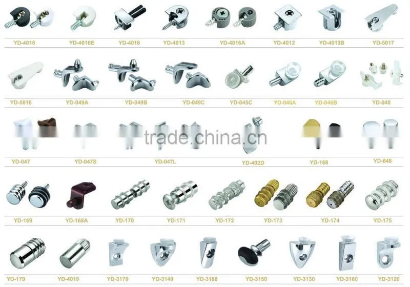 GB Zinc alloy furniture hardware Glass shelf support bracket YD-4013N