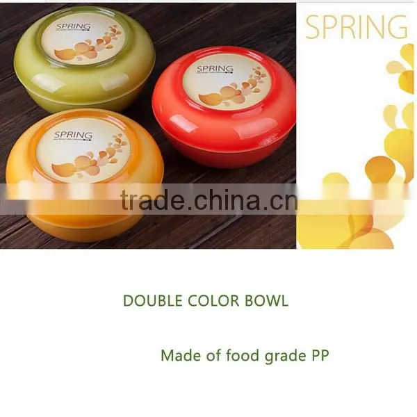 2014 colorful salad vegetable plastic fruit bowl