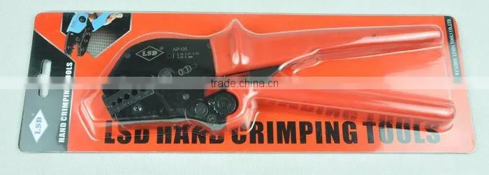 made in china coaxial crimping tool AP-06 for crimp 2.56/3.67/4.35/4.52/5.4mm cable and connectors ratchet coax cable crimper