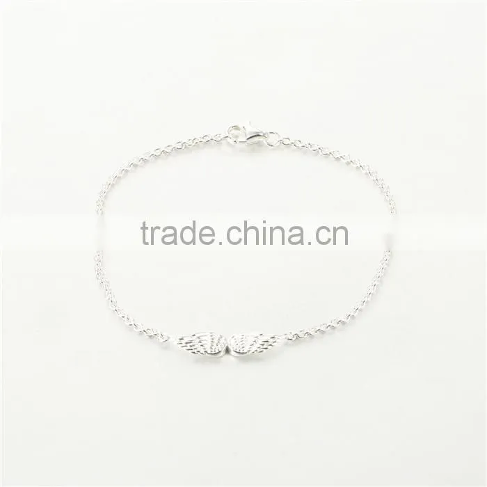 Silver Bracelet Wholesale Factory Price Angel Wing Bracelet BR002-21