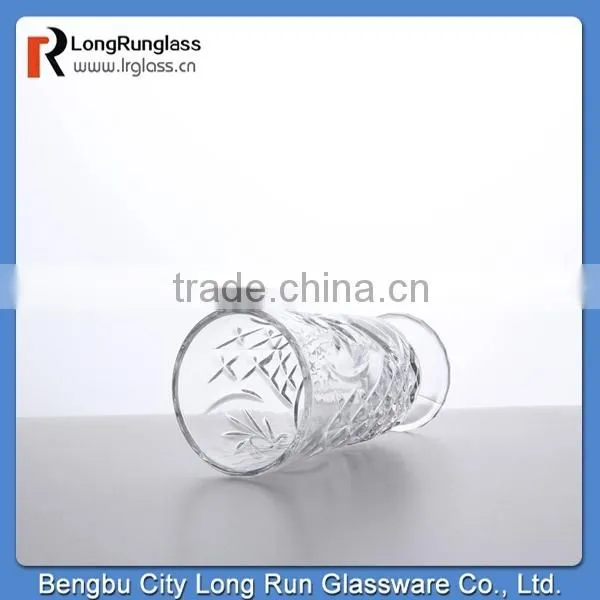 LongRun top grade anhui drinkware carved deep footed red wine glass champagne glass
