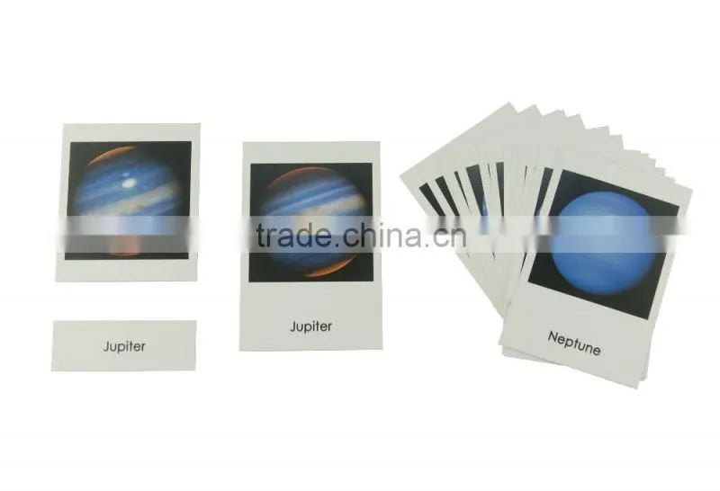 pyramid block educational toys Planets cards