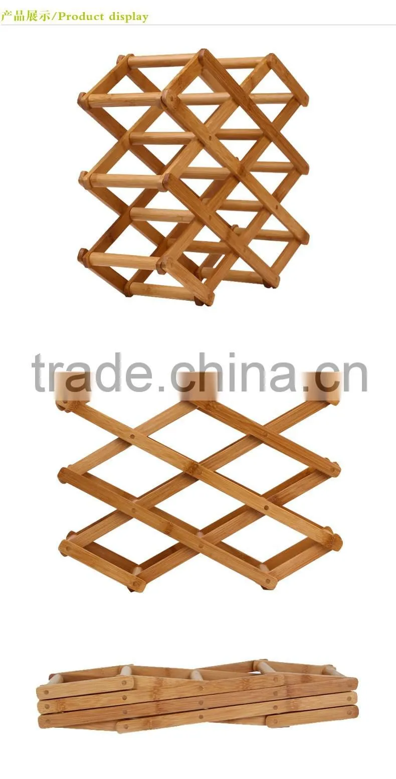 Easy install Wood sexy Wine holder capacity 8 bottles