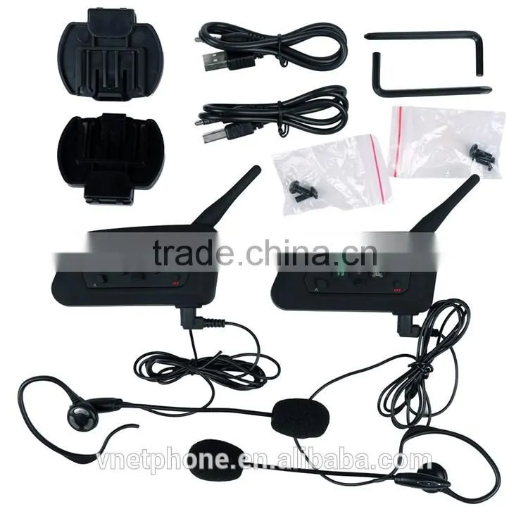VNETPHONE Original wireless bluetooth intercom communication system two way radio walkie talkie for referee
