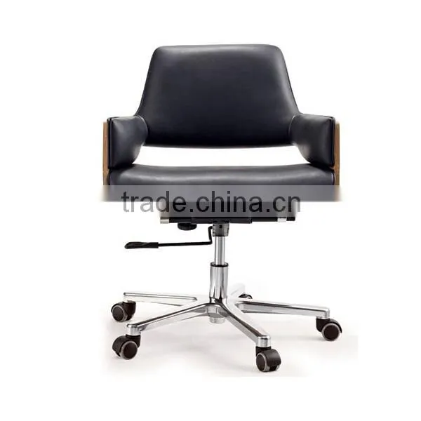 TOP sale Alibaba office chair with rosewood seat frame design midium back office chair, swivel office furniture on sale