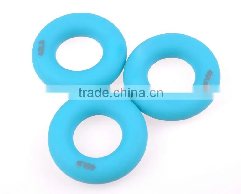 High Quality New Design Grip Strength Recovery Colorful Eco-friendly Silicone Massage Gripping Ring