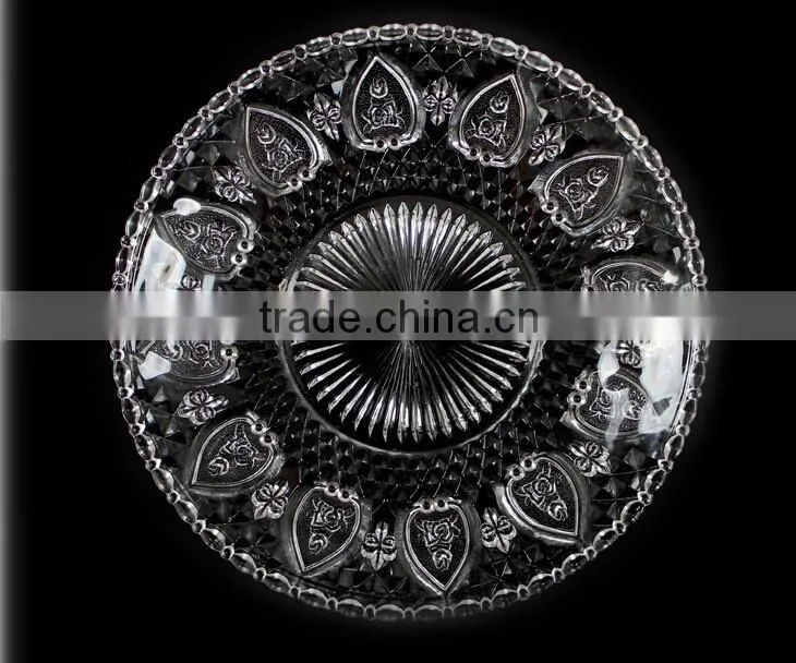 Fruit transparent glass plate household
