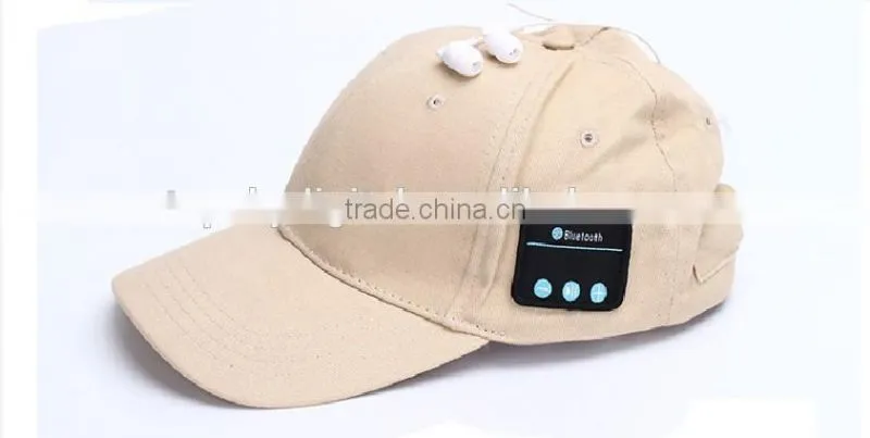 Sunshine cap with bluetooth music wireless sports headphone hat