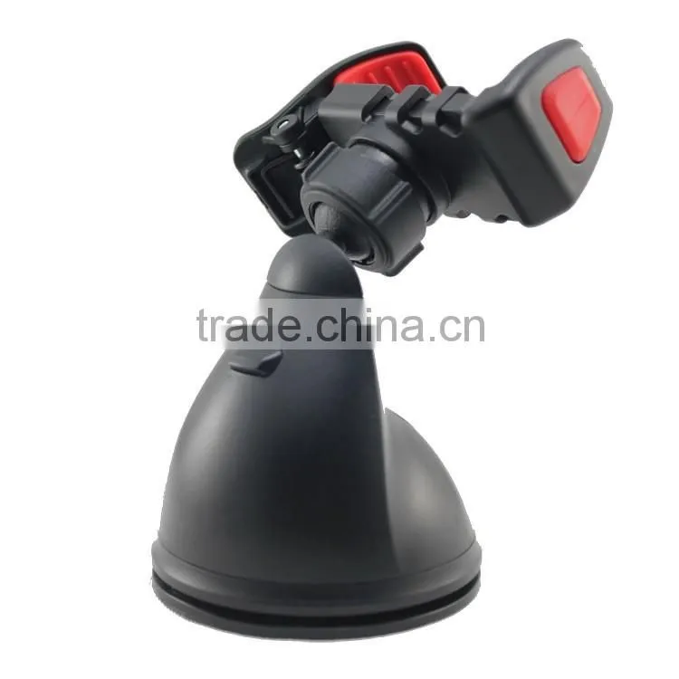 New released car mount phone holder with dual clip stand holder for smart phones