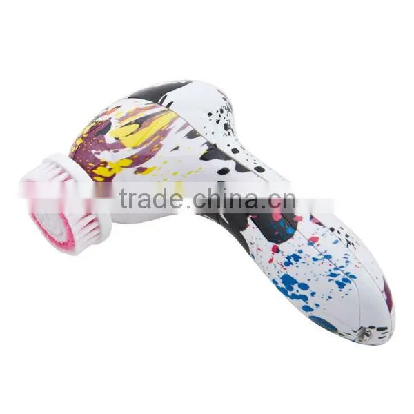 Facial cleaner with 2 replaceable massage heads/face massager/electric face massager