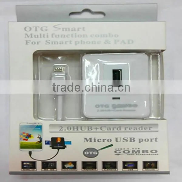 multi function usb hub combo card reader driver for smart phone, PAD