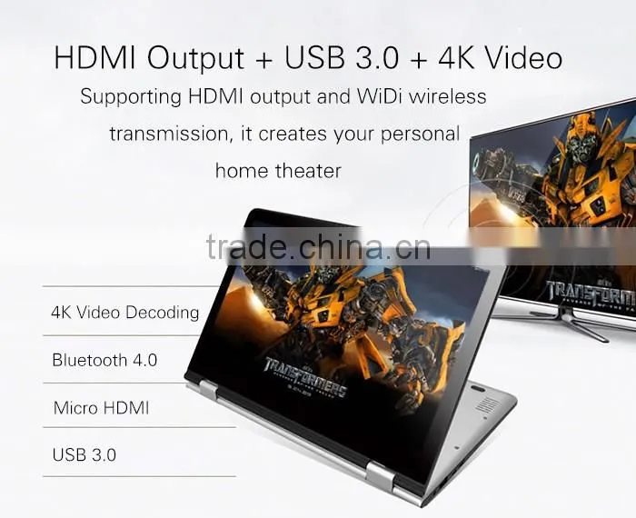Onda oBOOK 11 Ultrabook Laptop 11.6 inch Win 10 + Android 5.0 Intel Cherry Trail Z8300 64bit Quad Core 1.44GHz 4GB RAM 64GB