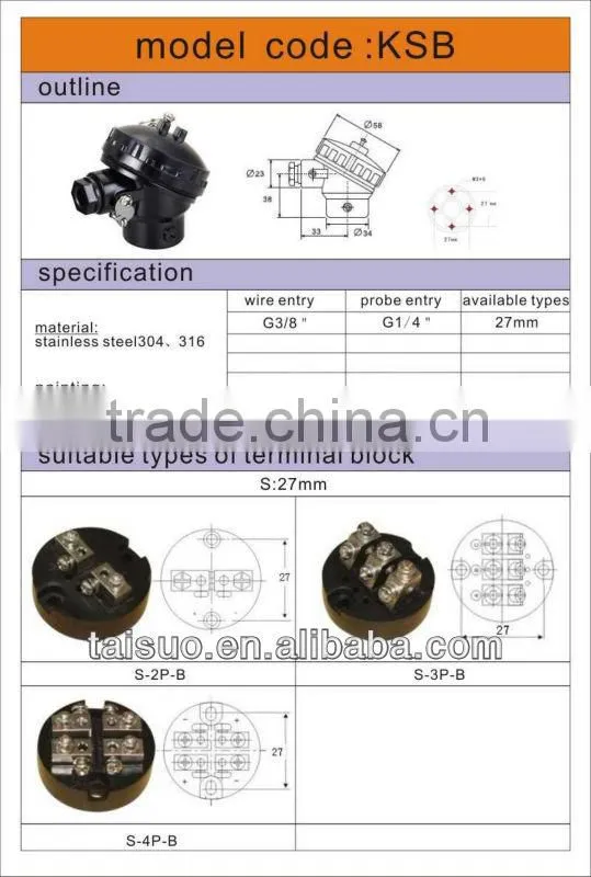 Thermocouple Head KSB