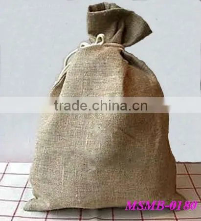 2014 fahsion pure hemp drawstring bags