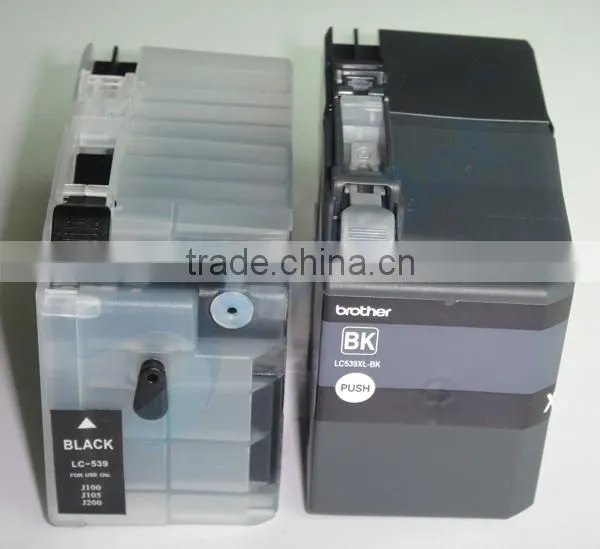 Compatible for brother inkjet printer dcp j100 LC 535 LC 539 refillable ink cartridge