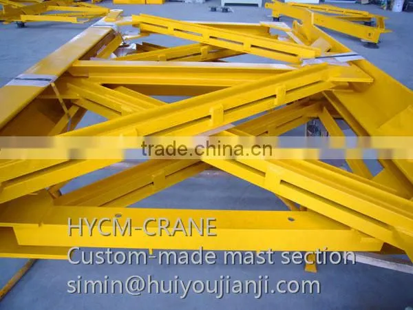 High quality Accurate dimension custom-made tower crane mast section for construction
