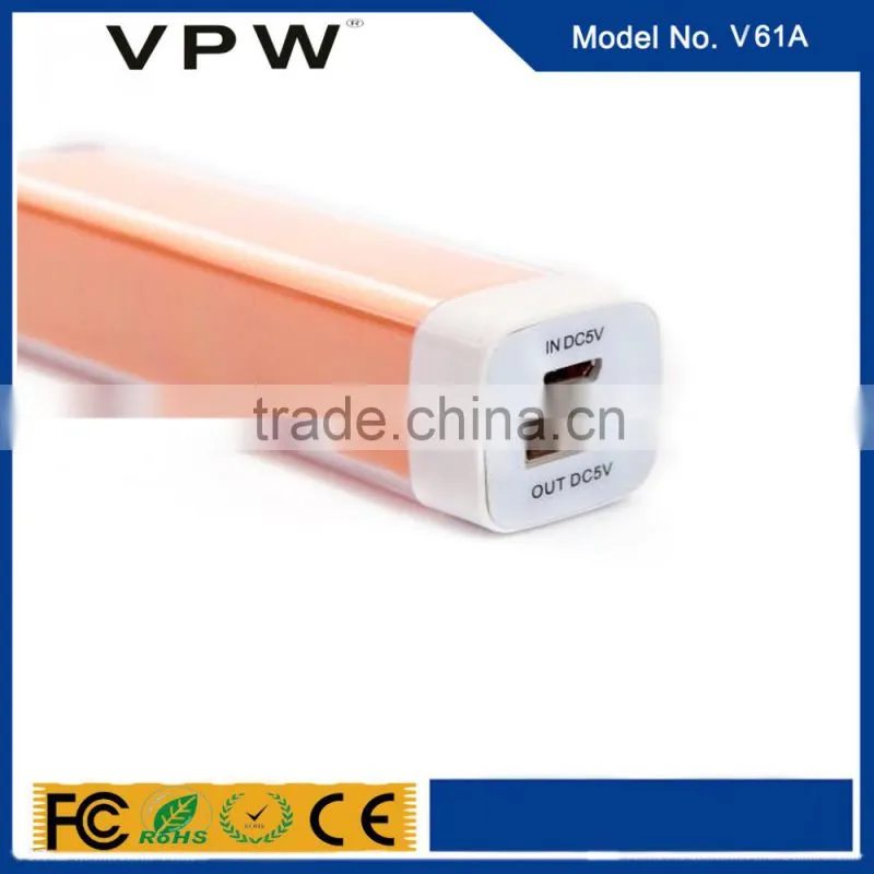 High quality low price lipstick power bank for iphone charger