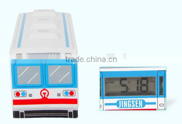 Smart Creative Auto Bus Alarm Clock ,Driving Car LCD Alarm Clock