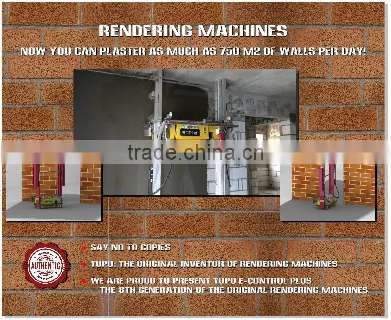 2016 newest model TUPO 8 e-Control series automatic rendering machine