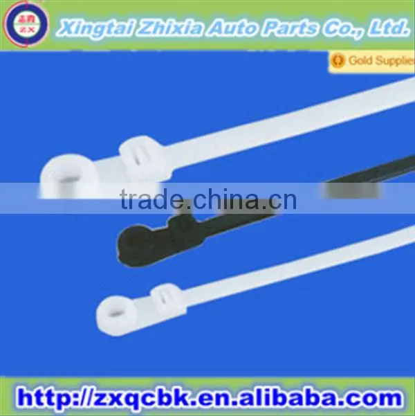 nylon cable tie/quick release cable tie/releasable plastic cable tie