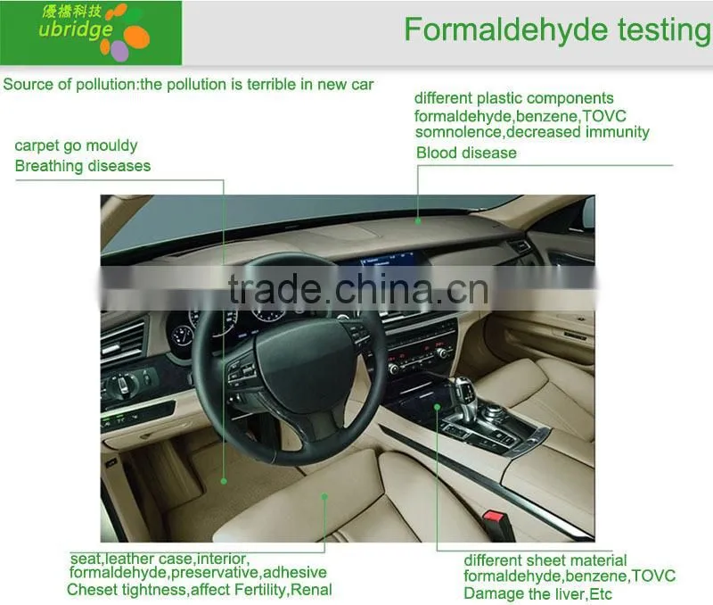 Hi precision Formaldehyde Analyzer with battery Cpacity 1000mAH