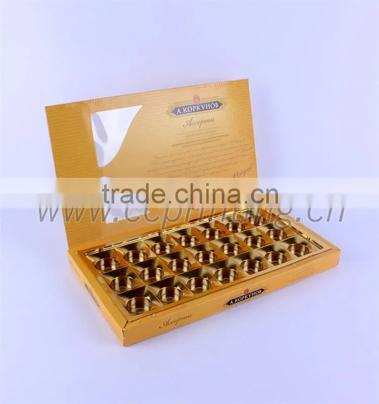 high quality children popular foldable chocolate paper box