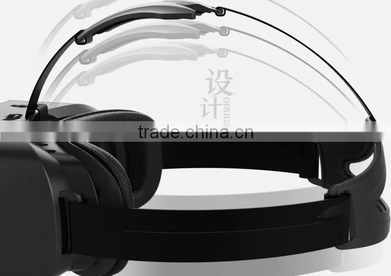 1080p Virtual Reality Headset Head Mount 3d glasses For 4.7 to 6.0 inch screen Smartphones