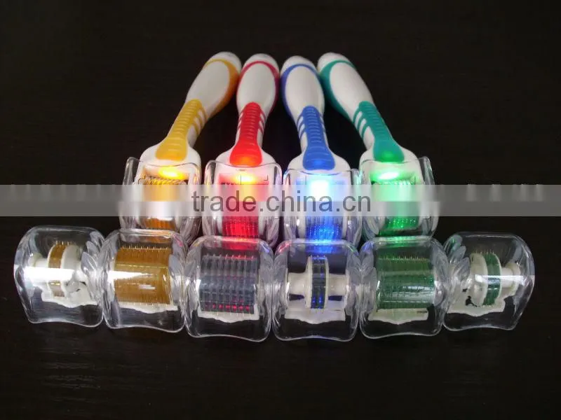 Vibrating LED derma roller with 4 bio lights (dr-5)