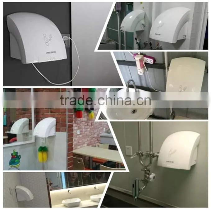 Silver Automatic Hand Dryers Bathroom