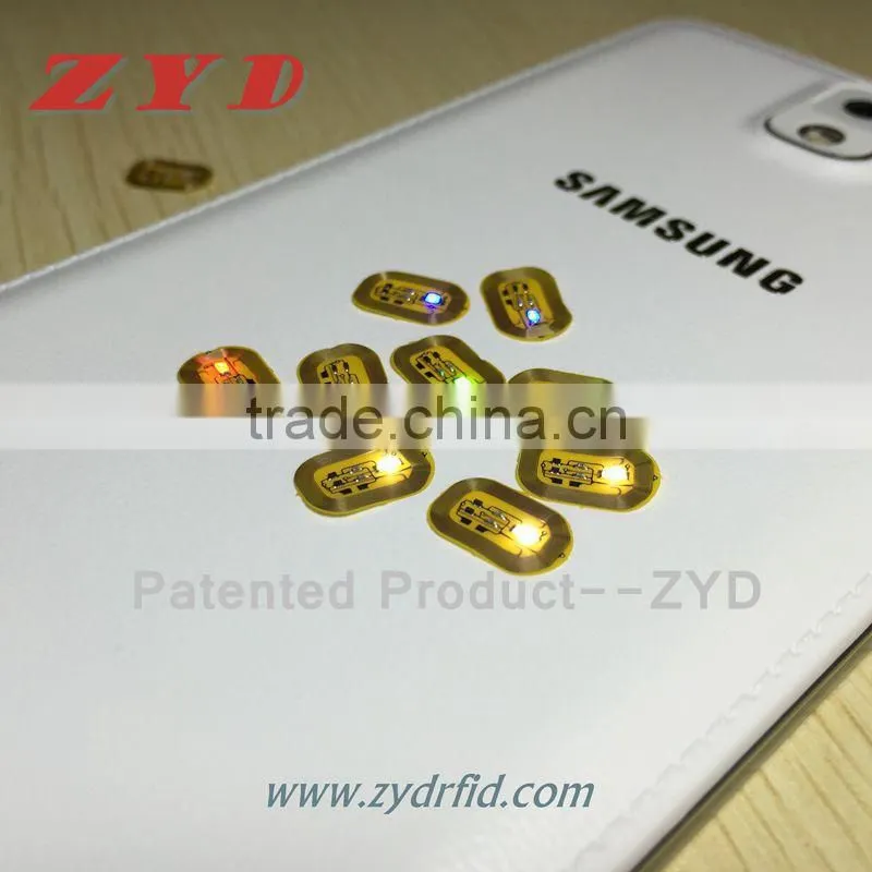 Fashional Chip Automatic LED NFC Nail sticker