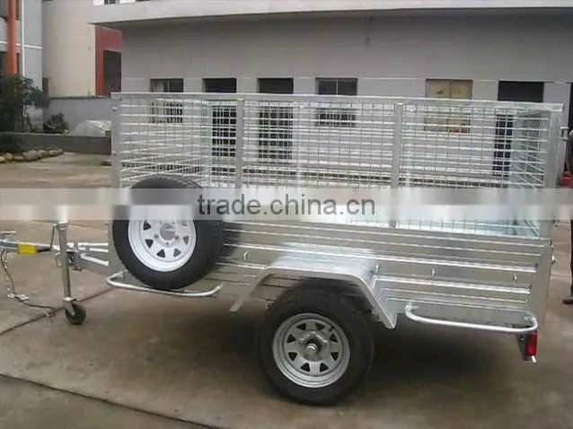 Heavy Duty Cage Trailer With Spare Wheel