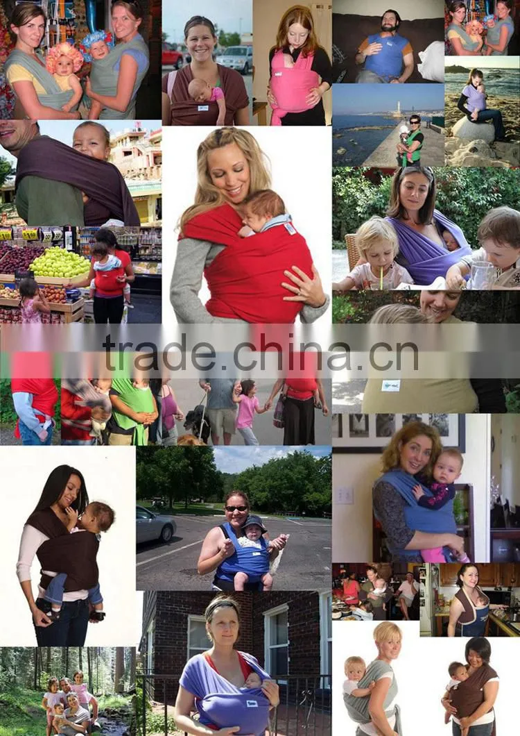 Customize baby sling stretchy wrap carrier for newborn baby/baby carrier wrap