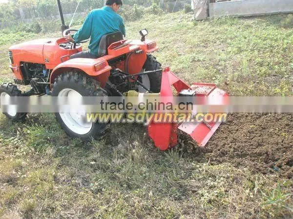 agricultural tractor rotavator with gear drive structure