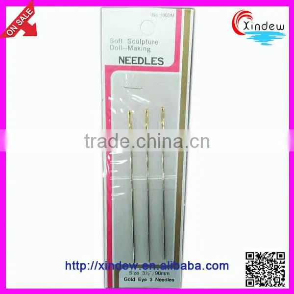 soft-sculpture, doll-making upholstery needles