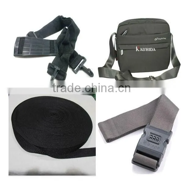 Woven silicon luggage strap for luggage strap