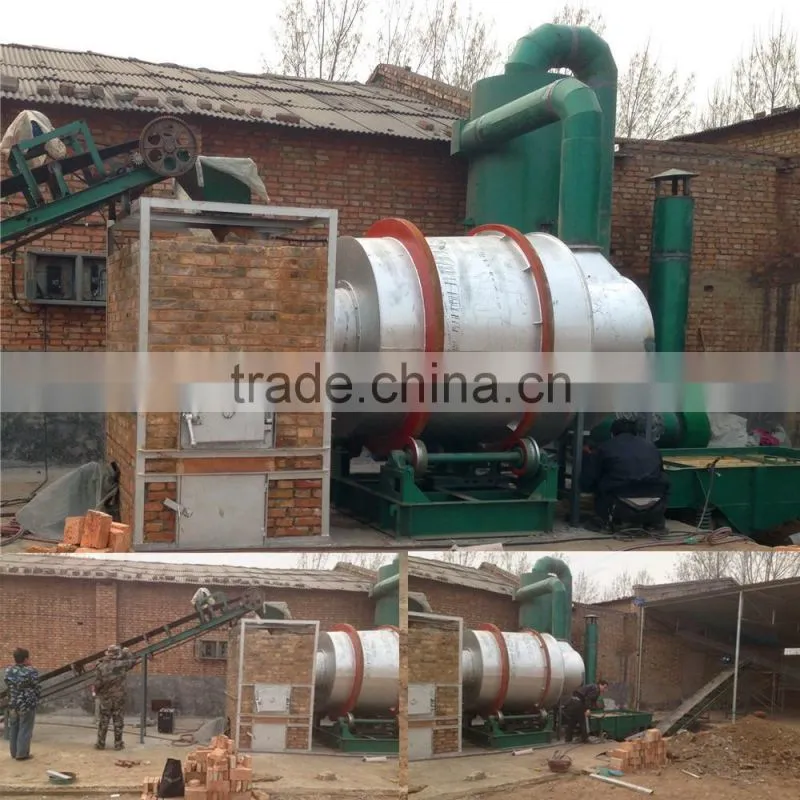 Industrial three cylinder sand dryer TDS6210 yellow sand drying machine for sale