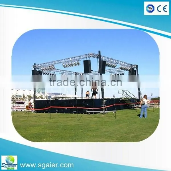 Mid-size 4.2m lifting tower lighting crank stands for dj events