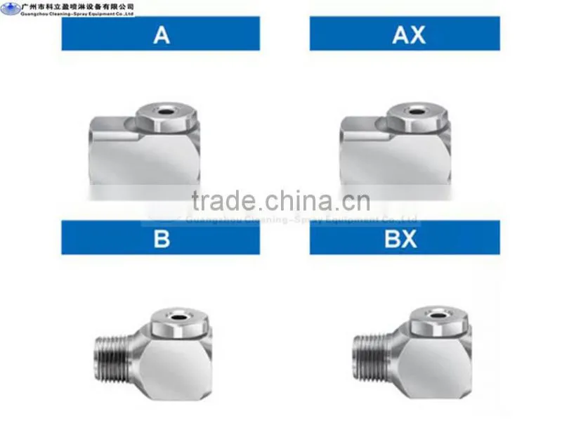 BX series whirl jet hollow cone nozzle for gas cooling